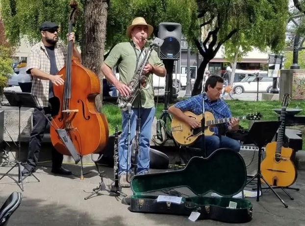 Busking for bus fare